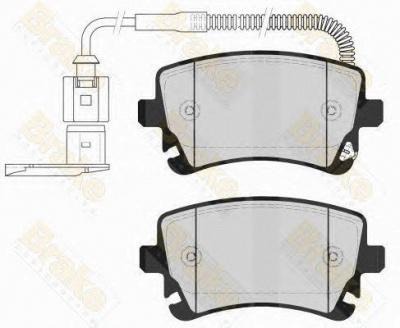 BRAKE ENGINEERING pa1585 -  Комплект тормозных колодок, дисковый тормоз